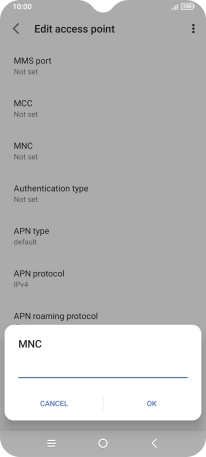 Key in 03 and press OK. Key in 03 and press OK.