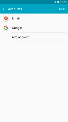 If this screen is displayed, you email account has been recognised and set up automatically. Follow the instructions on the screen to key in more information and finish setting up your phone.