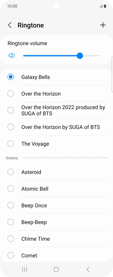 Press the required ring tones to hear them. Press the required ring tones to hear them.