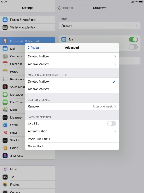 Press Authentication.