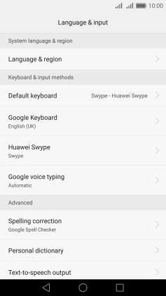 Press Language & region.