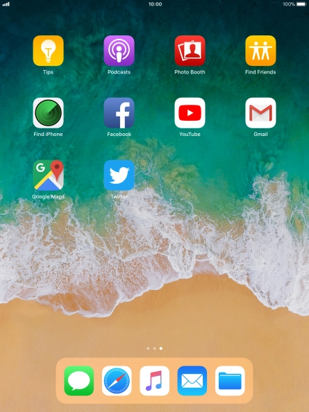 Press and hold the required app until the icons start to jiggle.