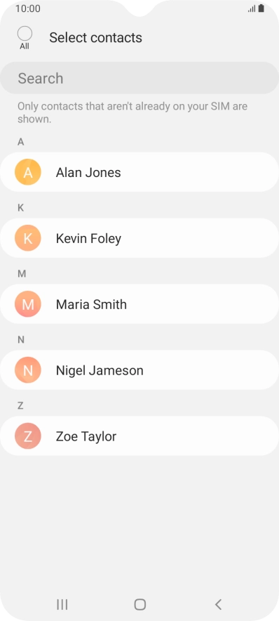 Press the field above 