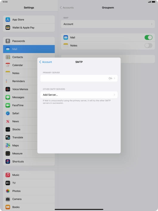 Press the field below 