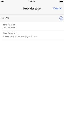 Press the required contact.