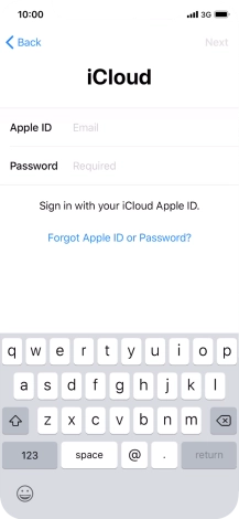 Press the field next to 