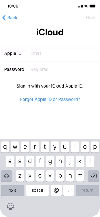 Press the field next to 