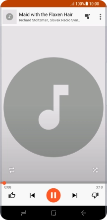 Press arrow right to go to the next audio file.