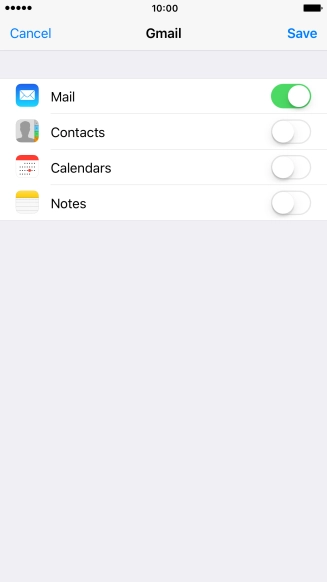 If this screen is displayed, you email account has been recognised and set up automatically. Follow the instructions on the screen to key in more information and finish setting up your phone.