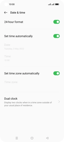 Press the Home key to return to the home screen.