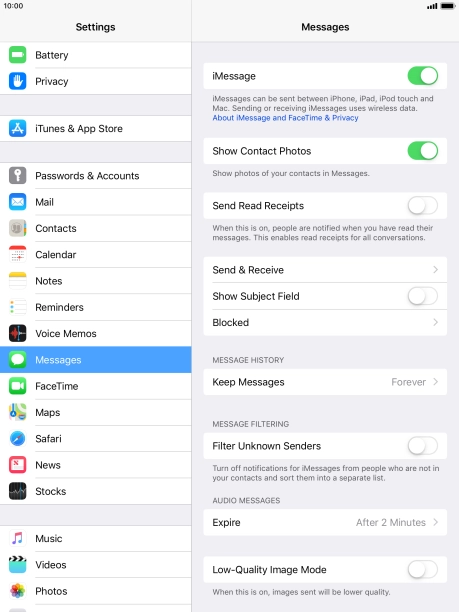 Press the Home key to return to the home screen.