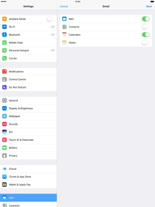 If this screen is displayed, you email account has been recognised and set up automatically. Follow the instructions on the screen to key in more information and finish setting up your tablet.