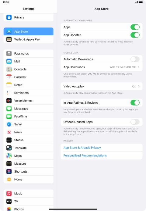 Press the indicator next to Press the indicator next to