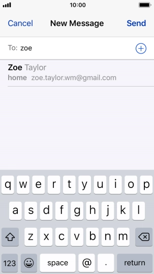 Press the required contact.