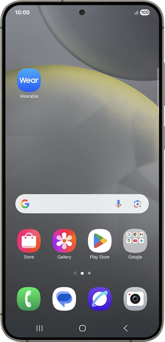 On your phone: Press Wearable.