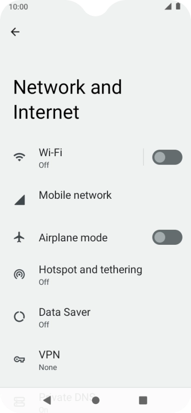 Press Hotspot and tethering.