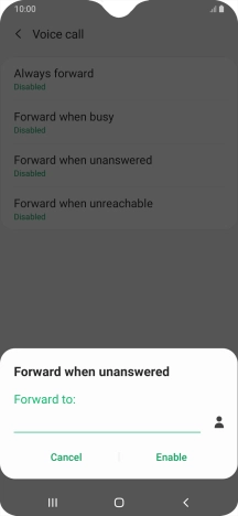 Key in +61414121121 and press Enable.