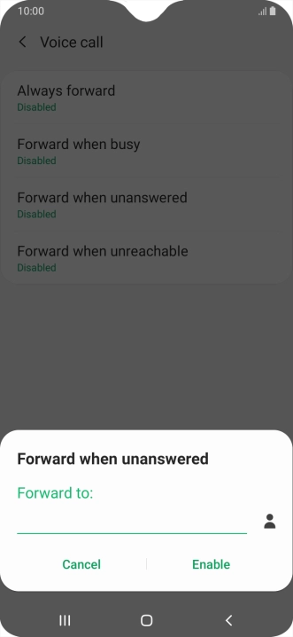 Key in +61414121121 and press Enable.