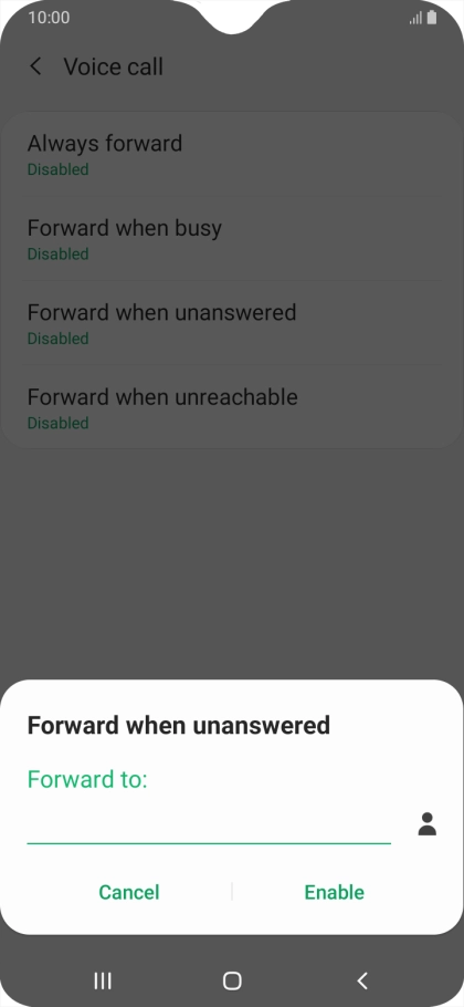 Key in +61414121121 and press Enable.