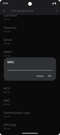 Key in 03 and press OK.