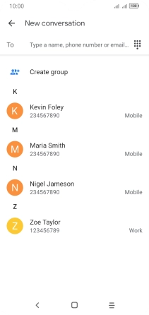 Press the field next to 