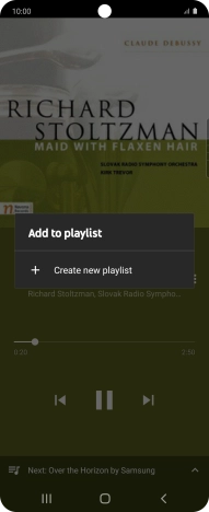 Press Create new playlist. Press Create new playlist.