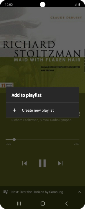 Press Create new playlist. Press Create new playlist.