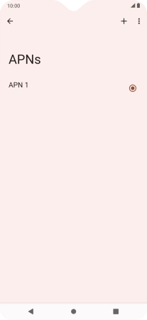 Press the new data connection icon.