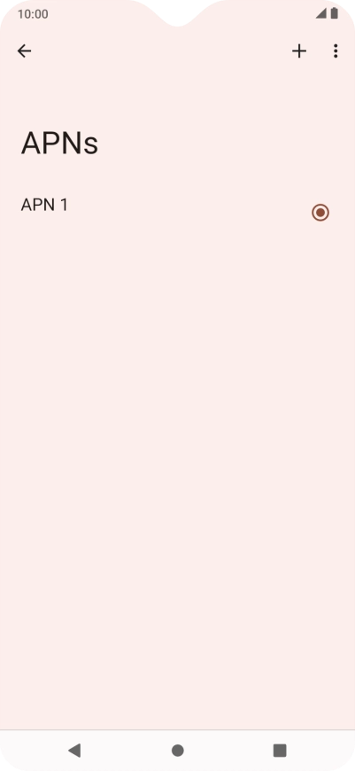 Press the new data connection icon.