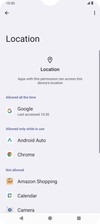 Press the required app.