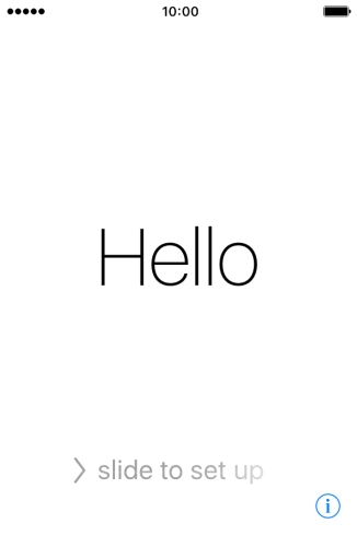 Slide your finger right on the screen.