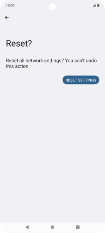 Press RESET SETTINGS.