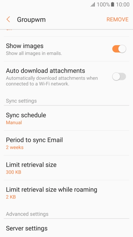 Press Sync schedule.