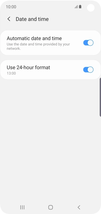 Press the Home key to return to the home screen. Press the Home key to return to the home screen.