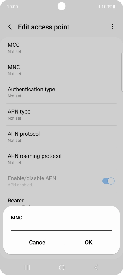 Key in 03 and press OK.