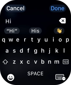 Press the input icon.