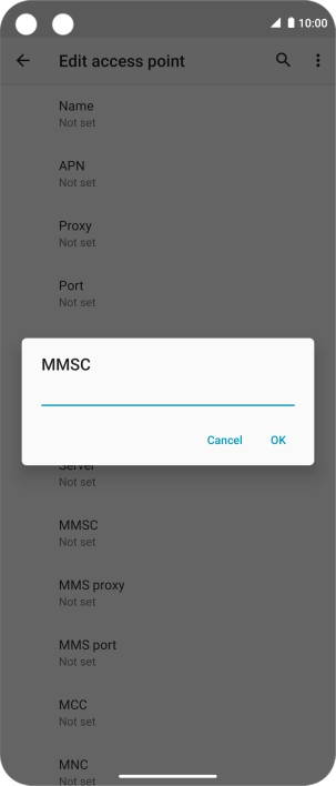 Key in http://pxt.vodafone.net.au/pxtsend and press OK.