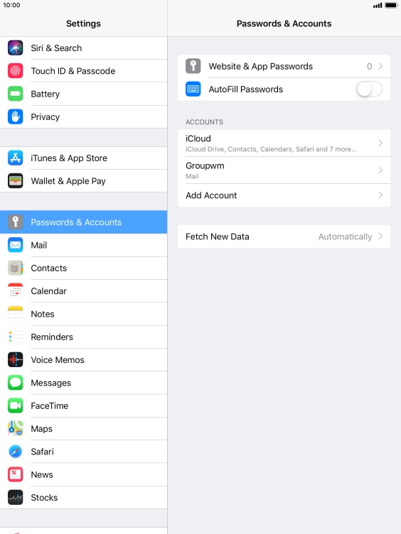 Press Fetch New Data.