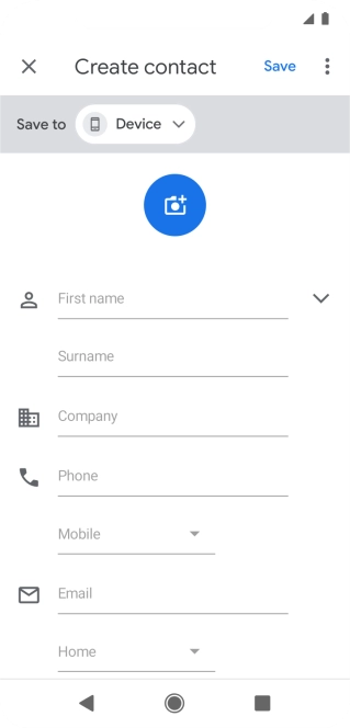 Press the address book drop down list.