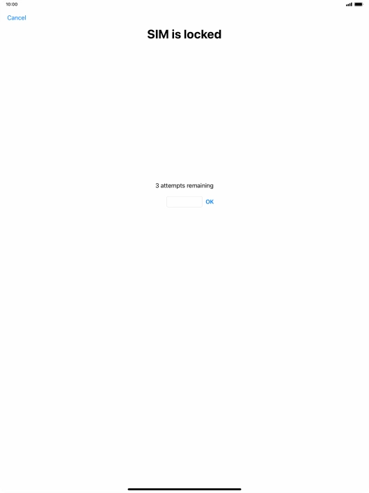 If your SIM is locked, key in your PIN and press OK.