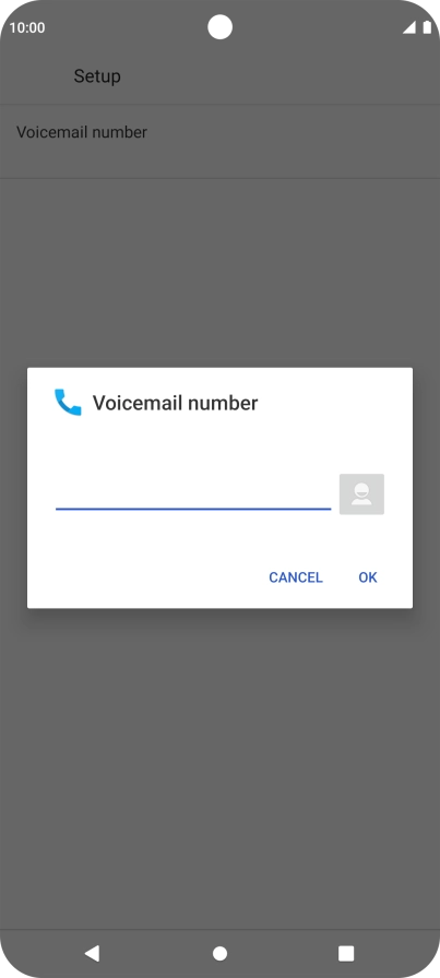 Key in +61414121121 and press OK.