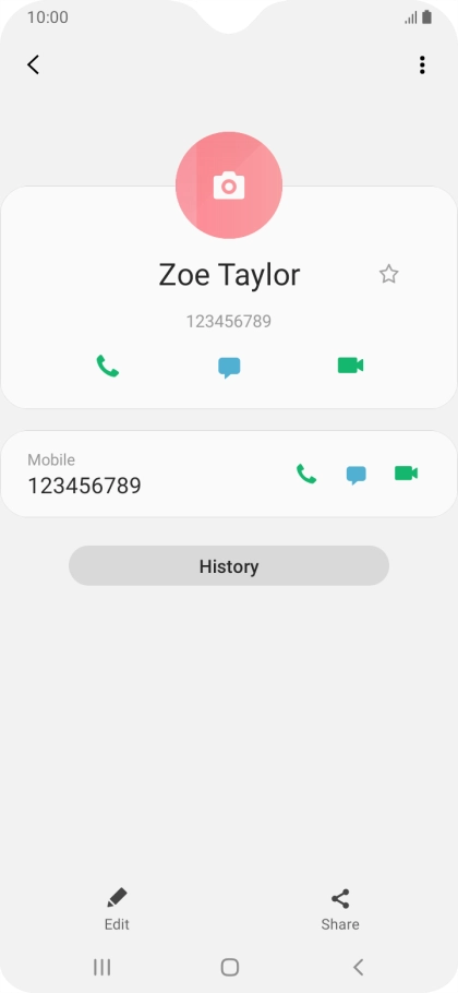 Press the Home key to return to the home screen.