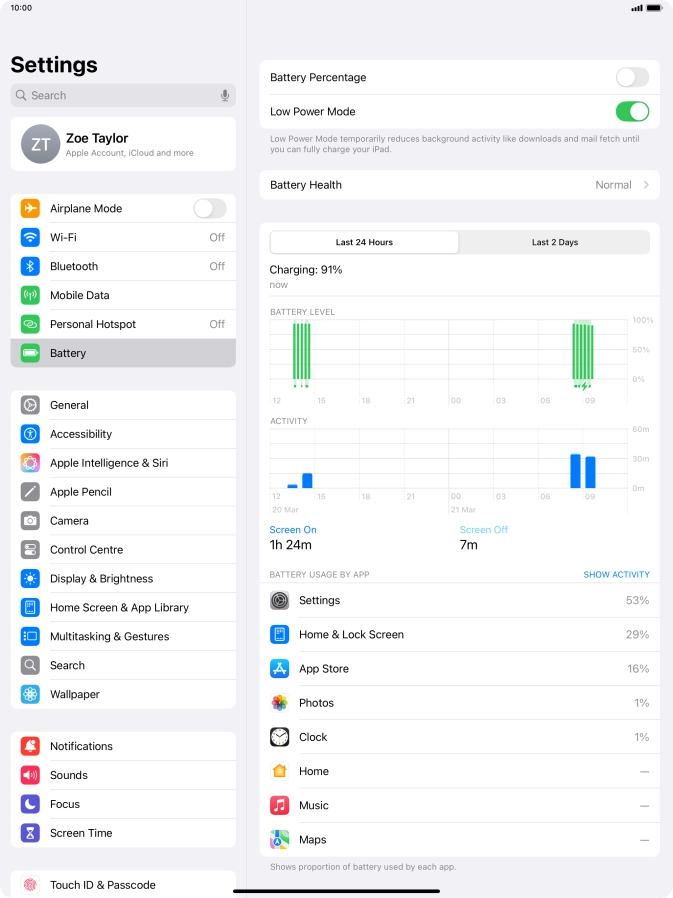 Slide your finger upwards starting from the bottom of the screen to return to the home screen.