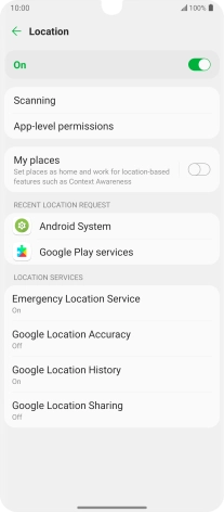 Press App-level permissions.