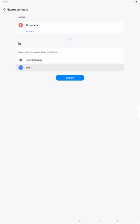 Press Export. Press Export.