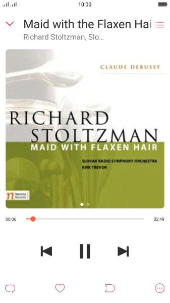 Press arrow right to go to the next audio file.