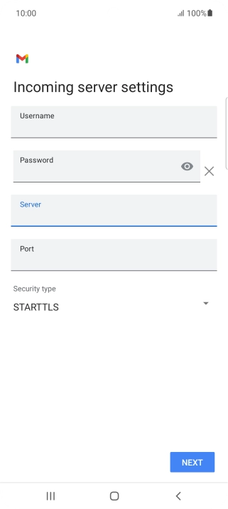 Press the field below 