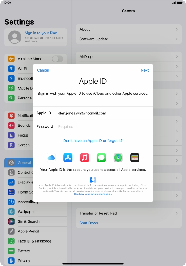 Press the field next to Press the field next to