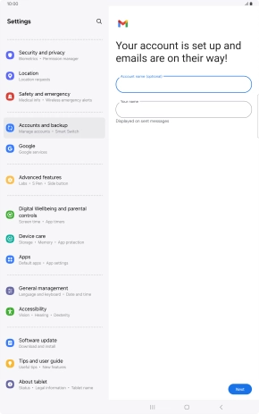Press the field below 