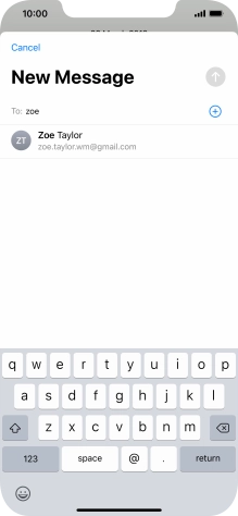 Press the required contact.